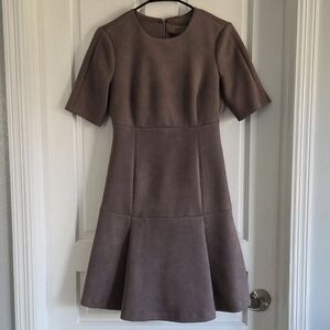 Calvin Klein Purple/Gray Knee Length Dress